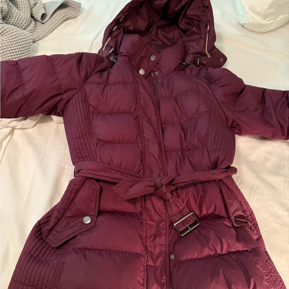 Burberry Brit belted puffer coat